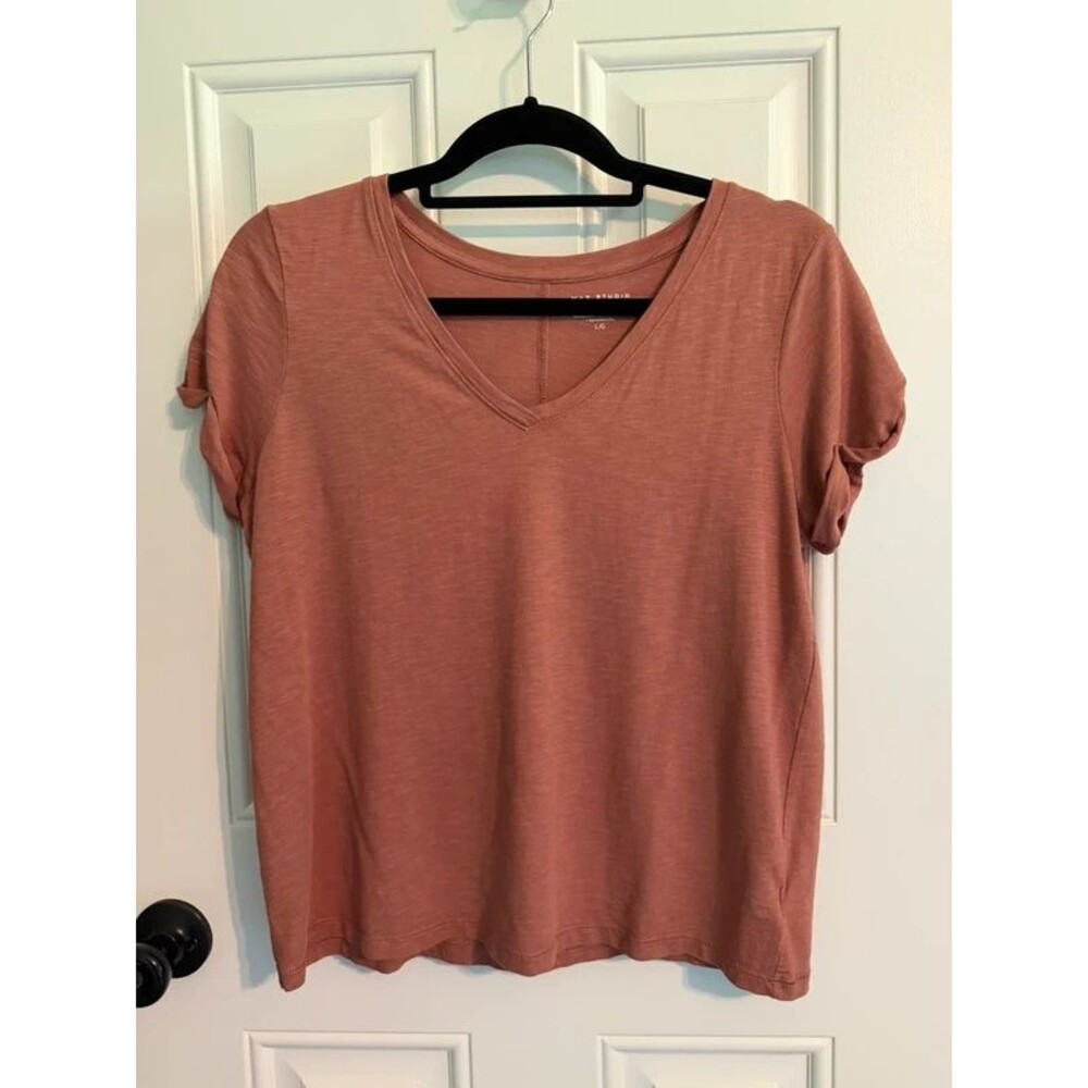 Max Studio Vneck Shirt L